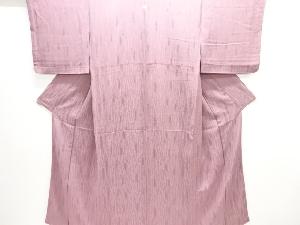 古典柄織り出し一つ紋色無地着物